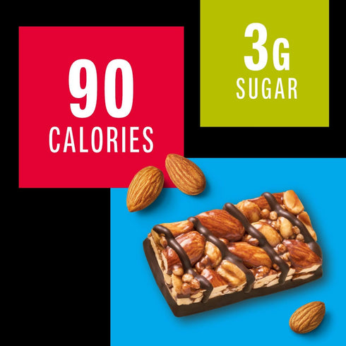10 Count KIND Mini Snack Bars, Dark Chocolate Nuts & Sea Salt, Gluten Free, Low Sugar, Low Calorie Snacks
