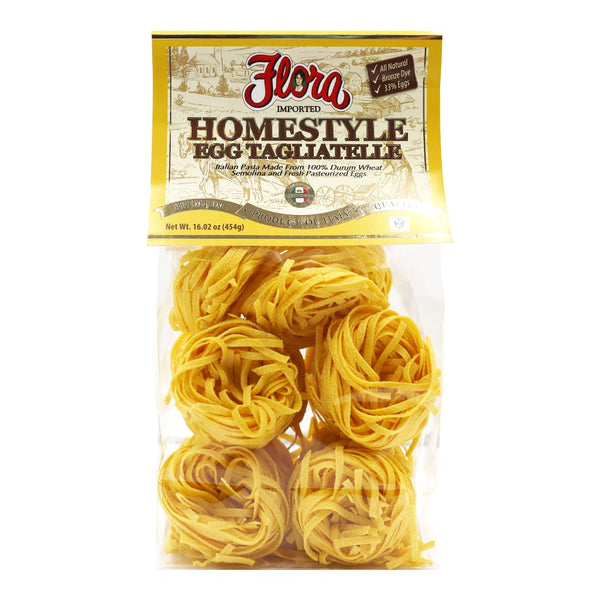 Flora Fine Foods | Homestyle Egg Tagliatelle | Organic Homestyle Pasta |