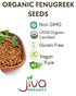 7 Jiva Organic Fenugreek Seeds Ounce Non-GMO, Gluten Free, All Natural Fenugreek Spice Organic Fenugreek Seeds for Hair