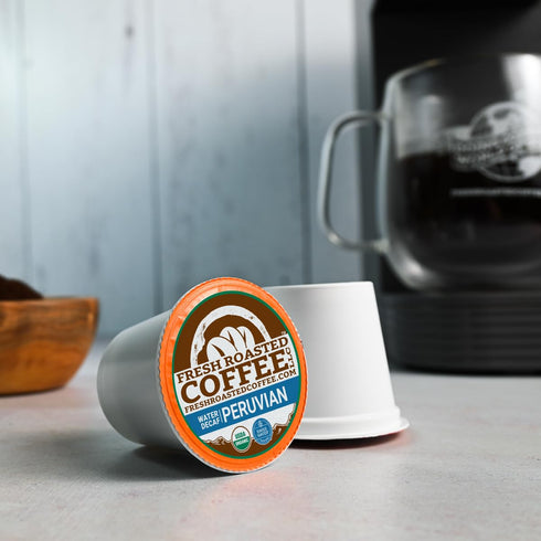 Pack 96 Fresh Roasted Coffee, Organic Water-Processed Decaf Variety | USDA Organic, Kosher | K-Cup Compatible, Pods