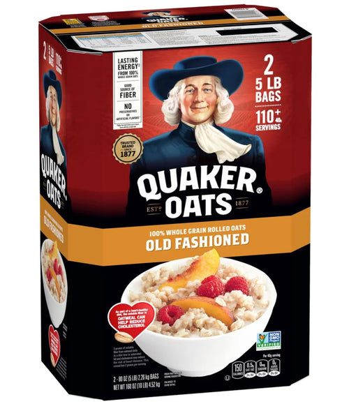 Generic Quakers Old Fashioned Oats, 10 lb, 2 pack