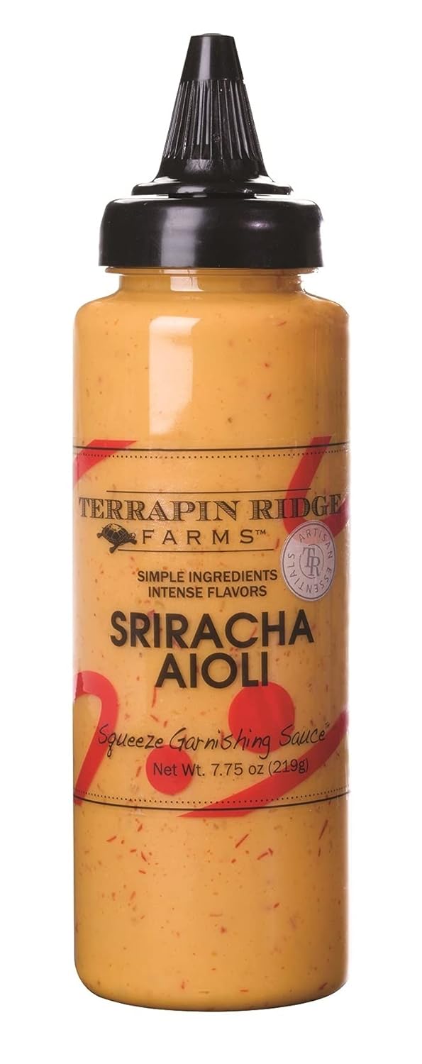Terrapin Ridge Farms Sriracha Aioli Garnishing Sauce Creamy with Red Chile Heat