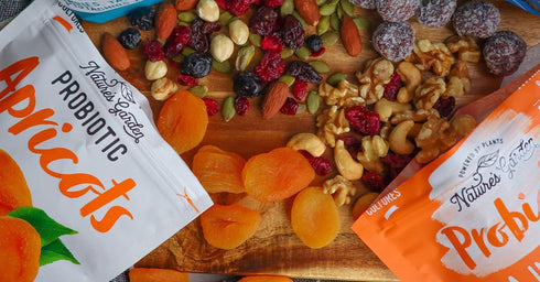 40 Oz (Pack 2) Nature's Garden Probiotic Apricots - Dried Fruit, Plump Dried, No Added Sugar, Gluten-Free, Dairy-Free
