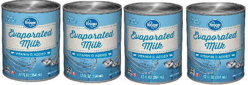 Generic Evaporated Milk Vitamin D Added (Pack Of 4 Cans) 12 fl oz.