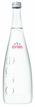 evian 25.4 oz (Pack 3 76.2) Natural Mineral Water, Glass Bottle of Total