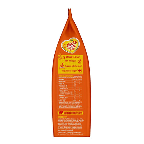 Saffola 500 (17.63 oz) Masala Oats Classic Masala, grams - Vegetarian