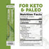 100% Paleovalley Grass Fed Jalapeno Beef Sticks - Delicious Gluten Free Beef Snack - High Protein Keto Friendly