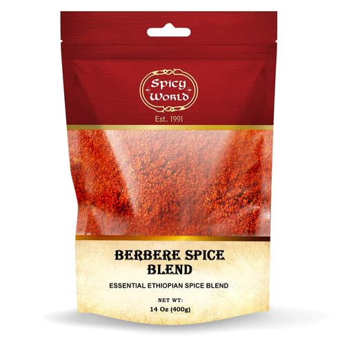 Spicy World Berbere Spice Blend - Authentic Ethiopian Seasoning Hand-Blended, Rich 14-Spice Mix for Flavorful Dishes