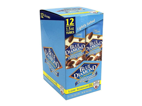 1.5 (Pack 12) Blue Diamond Almonds, Lightly Salted, Ounce