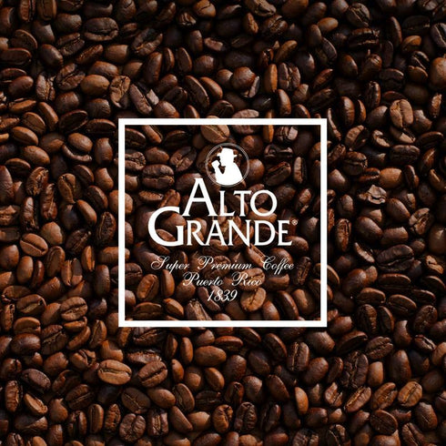 2 (Pack 1) Alto Grande Super Premium Coffee Beans, Medium Dark Roast, Single Origin, Puerto Rico Arabica, Whole Bean