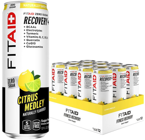 FITAID ZERO, Keto-Friendly, Number 1 Post-Workout Recovery Drink, Contains Zero Sugar, BCAAs,