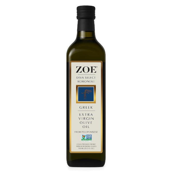 ZOE Diva Select Koroneiki Greek Extra Virgin Olive Oil, Cold Pressed, 100%