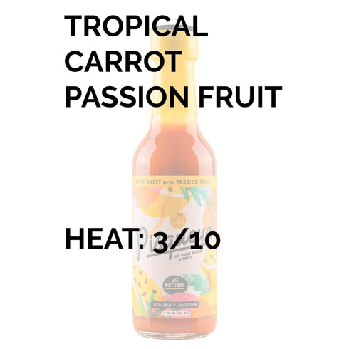 5 oz (1-Pack) Spicy Sweet Passion Fruit by Pisqueya, Mild Heat Hot Sauce With Flavors of Passion Fruit, Chili Peppers