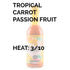 5 oz (1-Pack) Spicy Sweet Passion Fruit by Pisqueya, Mild Heat Hot Sauce With Flavors of Passion Fruit, Chili Peppers