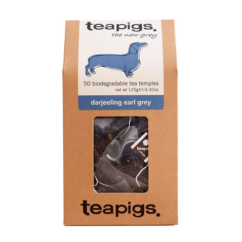 Teapigs Darjeeling Earl Grey Tea Bags Made With Whole Tea Leaves, Natural