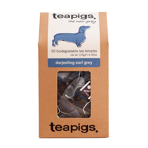 Teapigs Darjeeling Earl Grey Tea Bags Made With Whole Tea Leaves, Natural