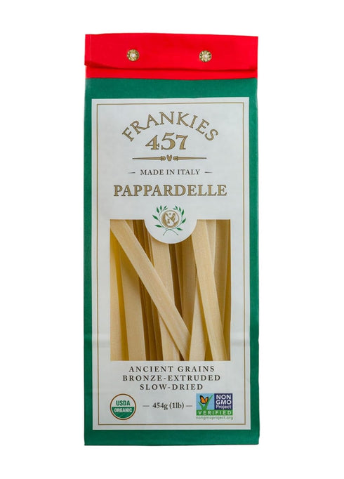 Frankies 457 Artisanal Pappardelle Pasta - Authentic Premium Italian Handcrafted Pasta -