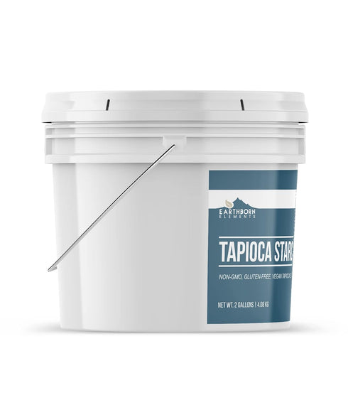2 Earthborn Elements Tapioca Starch Gallon Bucket, Tapioca Flour, Resealable Bucket