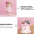 Toyvian Home Decor Figures - Cute Mini Doll Girl Toys, Cupcake Topper, DIY Cake Decoration, Christmas Decor
