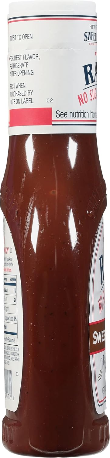 Ray's No Sugar Added Sweet & Smoky Barbecue Sauce, 18.5 oz. (Pack of 3)