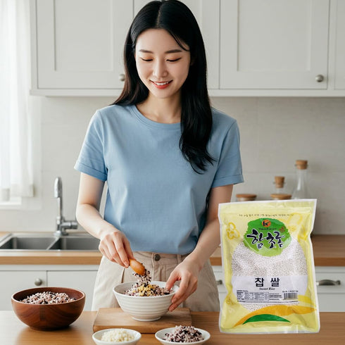 4LB Sweet Rice Mango Sticky Rice Glutinous Short Rice Rich in Fibers Chapssal