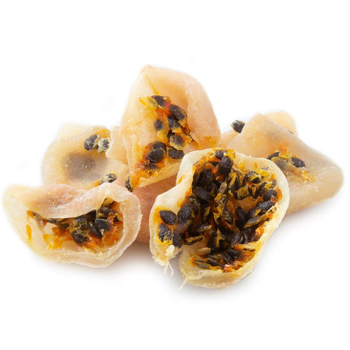 3.5 oz (100gr) 6 Amphora Conventional Soft Dried Passion Fruit per pouch (Case of pouches)