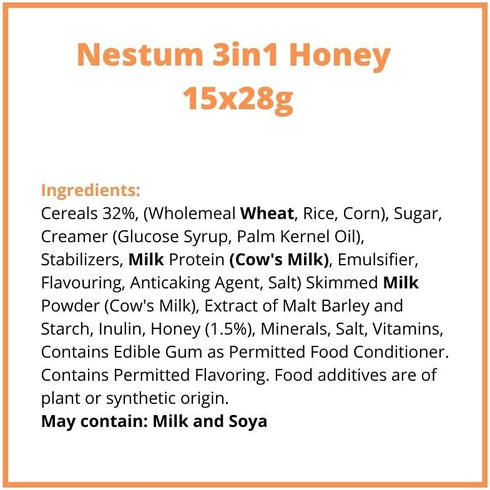 Nestle Nestum 3-in-1 1-Pack 30 14 All Family Instant Cereal Milk Drink and Snack Bundle (Milo or Koko Krunch, g) - Low