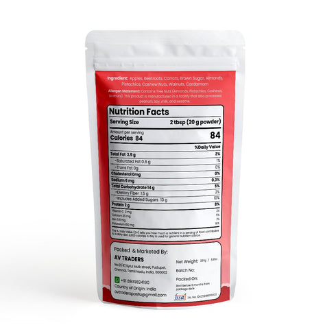 RAEN HAVEN 8.81 oz (250g) Pack 1 ABC Malt Instant Milk Mix | Nutritious Blend with Apples, Carrot, Brown Sugar