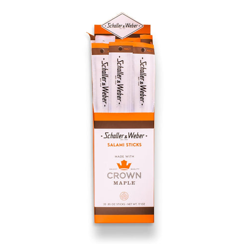 Schaller & Weber Crown Maple Salami Sticks, 0.85 Oz (Pack of 20)