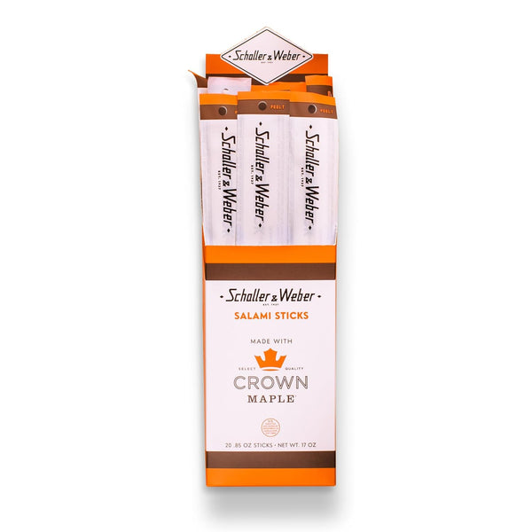 Schaller & Weber Crown Maple Salami Sticks, 0.85 Oz (Pack of 20)