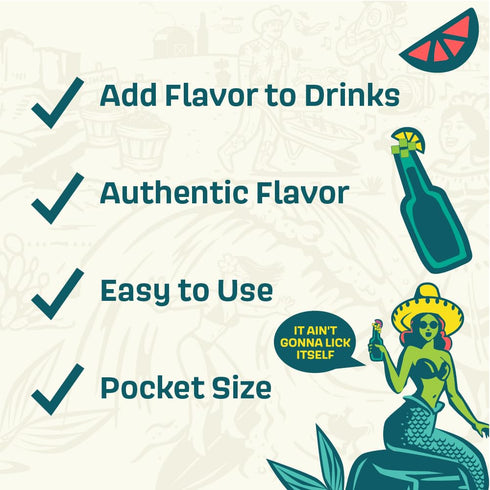 1 (24 Count Pack) Twang Flavored Beer Salt, Chile Lime, Ounce Mini Bottles Display