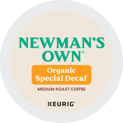 60 Count (6 Packs 10) Newman's Own Organics Special Blend Decaf Keurig Single-Serve K-Cup Pods, Medium Roast Coffee