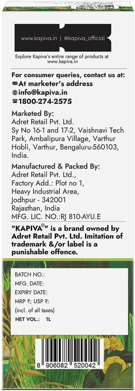 1L Kapiva Wheatgrass Juice