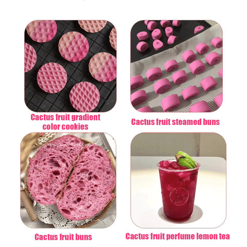 laweny 5.29 oz (150 g)/lb Freeze dried Cactus Fruit Powder Cactus Freeze dried Fruit Powder, Baking Food Pigments, Milk