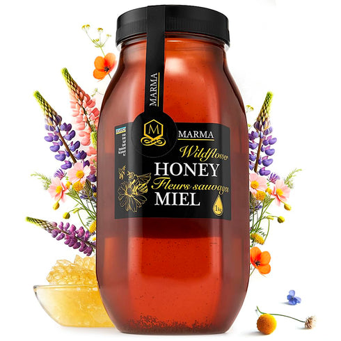 HONIGMA Marma Wildflower Honey | Authentic Raw Honey from Ukraine | 100%