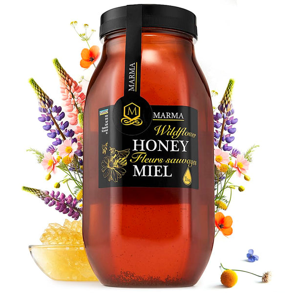 HONIGMA Marma Wildflower Honey | Authentic Raw Honey from Ukraine | 100%