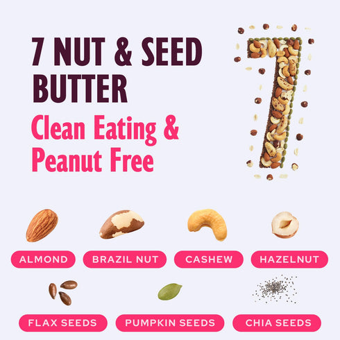 7 16 oz NuttZo Organic Power Fuel Nuts and Seeds Butter, Crunchy, Paleo and Keto Friendly, Peanut and Gluten Free