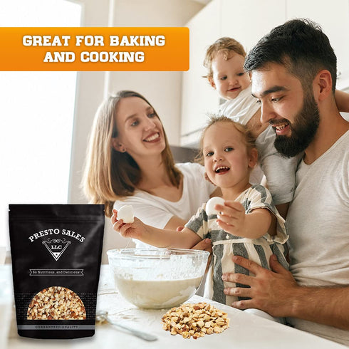 packaged 2 lbs. (32 oz.) Almonds, "Fresh and Delicious" Small chopped Raw, Perfectly Natural, Quality, Fresh, Ideal