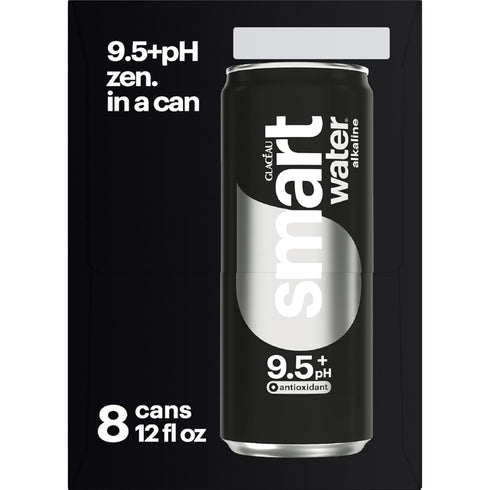 12oz 8pk Smartwater Alkaline + Antioxidant Aluminum Can