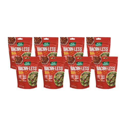 Fresh Gourmet Vegan Bacon-Less Bits - 3.5 oz Plant-Based Topping for Salads,