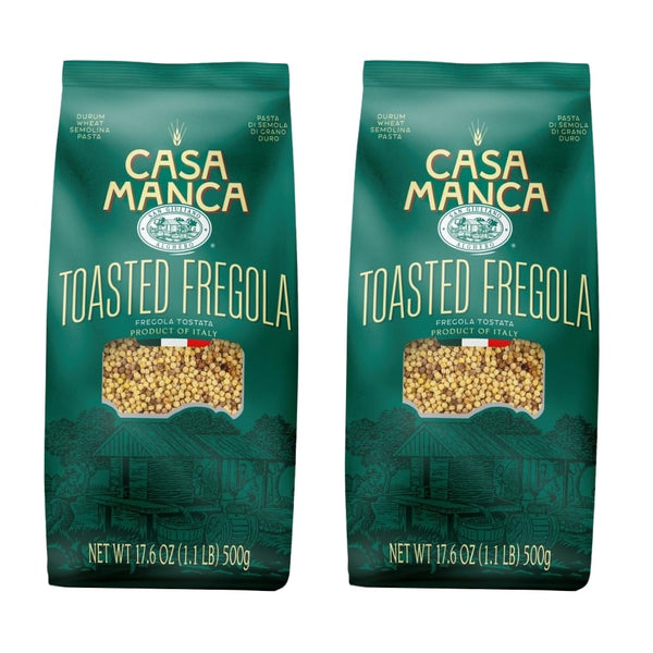 San Giuliano Casa Manca Toasted Fregola Semolina Pasta 17.6 oz (Pack of 2)