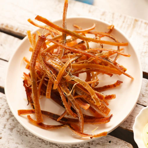 Korea Seasoned Dried Squid Snack Squid Over Flower 15g X 10 Pack