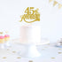 Gold Glitter 45th Anniversary Cake Topper for Happy 45th Wedding Anniversary / Birthday Party Decorations