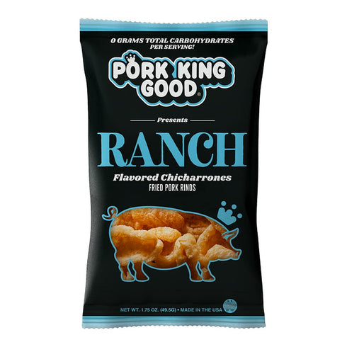 10 Pack Pork King Good Pork Rinds Variety (Chicharrones) Keto Snacks