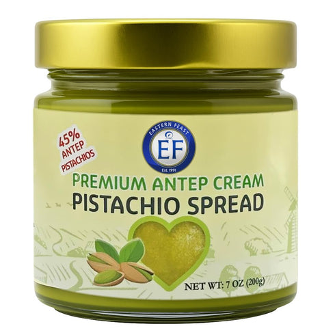 Eastern Feast - Premium Antep Pistachio Cream Spread, (7 oz) 45% Pistachios
