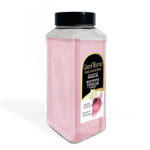 GranAroma Red Wine Vinegar Powder, 1 lb, Seasoning Powder for Dry Rubs & Dressings, Tart Flavor