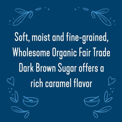 24oz, 6-Pack Wholesome Fair Trade Organic Dark Brown Sugar