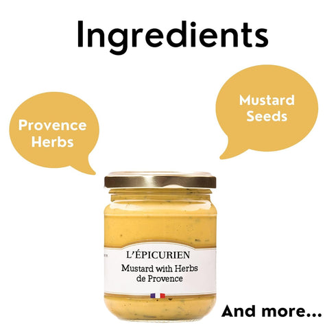 L'epicurien Gourmet French Mustard with Herbes De Provence