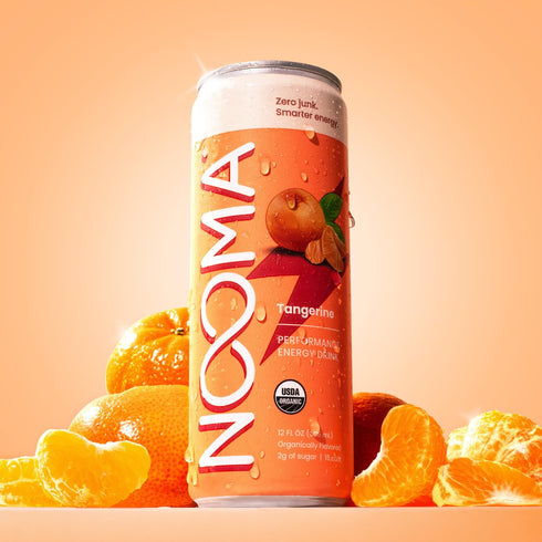 120mg 15 2g Tangerine-12 Pack -12oz NOOMA - Performance Energy Drink - Pre Workout Drink - Nootropics, Adaptogens +