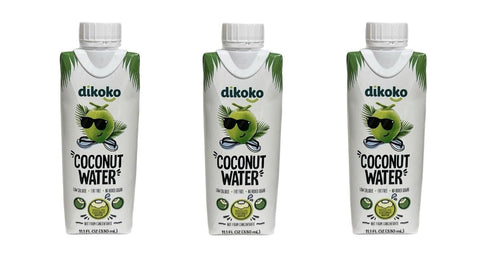 Generic Dikoko Coconut Water, Brazilian, Not from Concentrate, Low Calorie, Fat Free, No